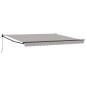 vidaXL Tenda Retrattile Manuale Grigia Chiara 400x300 cm