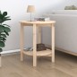 Tavolino da Salotto Ø 55x60 cm in Legno Massello di Pino Tavolino da Salotto Ø 55x60 cm in Legno Massello di Pino