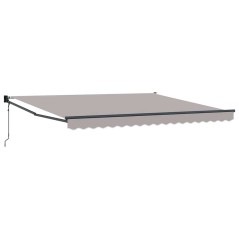 vidaXL Tenda Retrattile Automatica Grigio Chiaro 400x300 cm