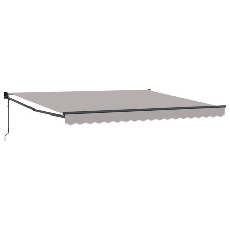 vidaXL Tenda Retrattile Automatica Grigio Chiaro 400x300 cm