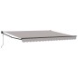 vidaXL Tenda Retrattile Automatica Grigio Chiaro 400x300 cm