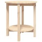 Tavolino da Salotto Ø 55x60 cm in Legno Massello di Pino Tavolino da Salotto Ø 55x60 cm in Legno Massello di Pino