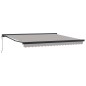 vidaXL Tenda retrattile automatica grigio chiaro 400 x 300 cm