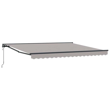 vidaXL Tenda Retrattile Grigio chiaro 400x300 cm