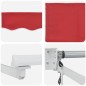 Tenda Retrattile Automatica vidaXL Rossa 400x300 cm