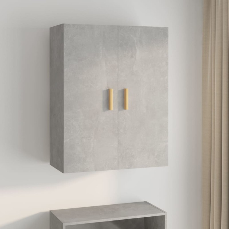 Armadietto Pensile a Parete Grigio Cemento 69,5x34x90 cm Armadietto Pensile a Parete Grigio Cemento 69,5x34x90 cm