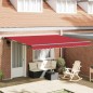 vidaXL Tenda Retrattile Rosso 400x300 cm vidaXL Tenda Retrattile Rosso 400x300 cm