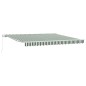 Tenda Retrattile Manuale vidaXL Verde e Bianco 400x300 cm Tenda Retrattile Manuale vidaXL Verde e Bianco 400x300 cm