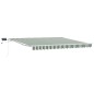 vidaXL Tenda retrattile Verde e bianco 400 × 300 cm Verde e bianco