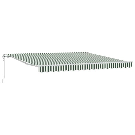 vidaXL Tenda Verde e bianco 400 × 300 cm Verde e bianco