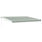 Tenda Retrattile Automatica vidaXL Verde e Bianca 400x300 cm Tenda Retrattile Automatica vidaXL Verde e Bianca 400x300 cm