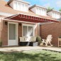 vidaXL Tenda Retrattile Manuale Gialla e Arancione 400x350 cm