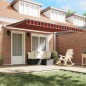 vidaXL Tenda Retrattile Giallo e arancione 400 × 350 cm vidaXL Tenda Retrattile Giallo e arancione 400 × 350 cm