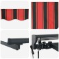 vidaXL Tenda Retrattile Automatica con LED Gialla e Arancione 400x350 cm vidaXL Tenda Retrattile Automatica con LED Gialla e Arancione 400x350 cm