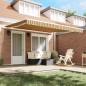 vidaXL Tenda Retrattile Manuale a Righe Multicolori 400x350 cm vidaXL Tenda Retrattile Manuale a Righe Multicolori 400x350 cm