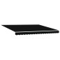 vidaXL Tenda Manuale Retrattile Nera 400x350 cm