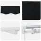 vidaXL Tenda with Nero 400 × 350 cm Nero vidaXL Tenda with Nero 400 × 350 cm Nero