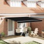 Tenda Retrattile Manuale vidaXL con LED Nera 400x350 cm Tenda Retrattile Manuale vidaXL con LED Nera 400x350 cm