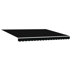 vidaXL Tenda da sole automatica retrattile nera 400 x 350 cm