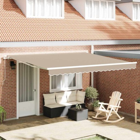 vidaXL Tenda Manuale Retrattile Beige 3x2.5m