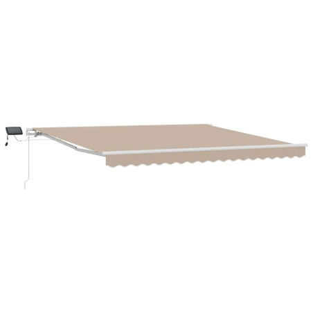 vidaXL Tenda Retrattile with Beige 400 × 350 cm Beige