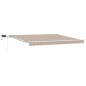 vidaXL Tenda Retrattile with Beige 400 × 350 cm Beige vidaXL Tenda Retrattile with Beige 400 × 350 cm Beige