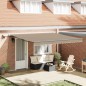 vidaXL Tenda Retrattile Manuale con LED Beige 400x350 cm vidaXL Tenda Retrattile Manuale con LED Beige 400x350 cm