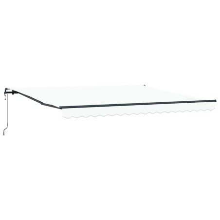 vidaXL Tenda da sole automatica retrattile Bianco 400x350 cm