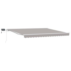vidaXL Tenda Retrattile with Grigio chiaro 400 × 350 cm Grigio chiaro