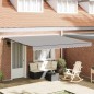 vidaXL Tenda Retrattile Grigio chiaro 400 × 350 cm Poliestere