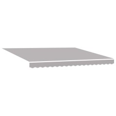 vidaXL Tenda Retrattile Grigio chiaro 400 × 350 cm Poliestere