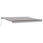 vidaXL Tenda Retrattile Grigio chiaro 400 × 350 cm Poliestere