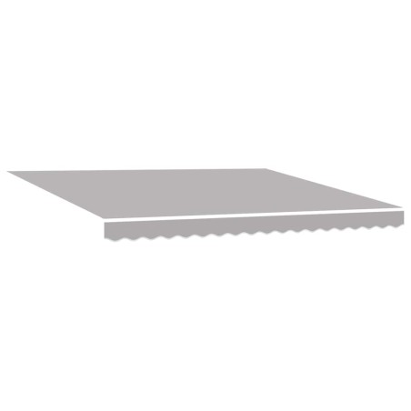 Tenda retrattile manuale vidaXL con LED Grigio chiaro 400x350 cm