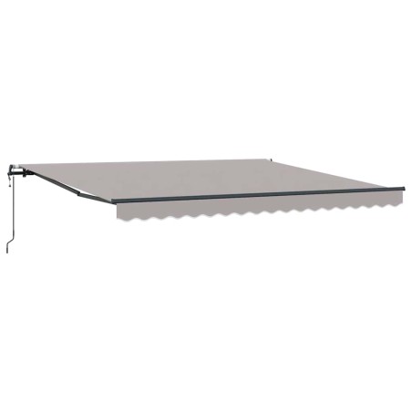 vidaXL Tenda da sole automatica vitaXL, 400 x 350 cm, grigio chiaro