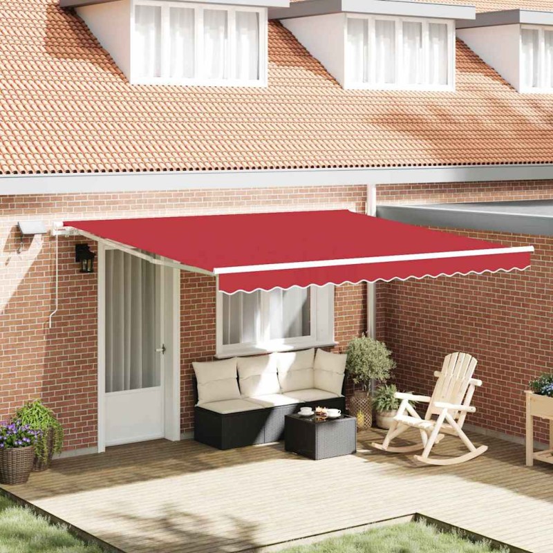 vidaXL Tenda Rossa with Rosso 400 × 350 cm Rosso vidaXL Tenda Rossa with Rosso 400 × 350 cm Rosso