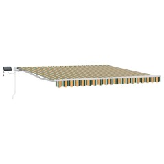 vidaXL Tenda with Verde e giallo 400 × 350 cm Verde e giallo
