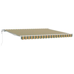 vidaXL Tenda Verde e giallo 400 × 350 cm Verde e giallo