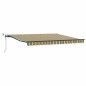 vidaXL Tenda Retrattile Automatica con LED Verde e Gialla 400x350 cm vidaXL Tenda Retrattile Automatica con LED Verde e Gialla 400x350 cm