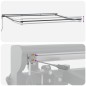vidaXL Tenda Retrattile Blu e Bianco 450x300 cm