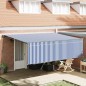 vidaXL Tenda Retrattile Blu e bianco Blu e Bianco Antracite vidaXL Tenda Retrattile Blu e bianco Blu e Bianco Antracite