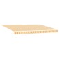 vidaXL Tenda Retrattile Arancione e bianco 450x300 cm vidaXL Tenda Retrattile Arancione e bianco 450x300 cm