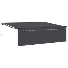 vidaXL Tenda Retrattile Antracite Grigio 450 × 300 cm