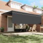 vidaXL Tenda Retrattile Antracite Grigio 450 × 300 cm vidaXL Tenda Retrattile Antracite Grigio 450 × 300 cm