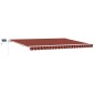 vidaXL Tenda retrattile with Arancione e marrone 450 × 300 cm vidaXL Tenda retrattile with Arancione e marrone 450 × 300 cm