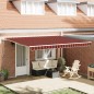 vidaXL Tenda Retrattile Arancione e marrone 450 × 300 cm vidaXL Tenda Retrattile Arancione e marrone 450 × 300 cm