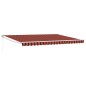 vidaXL Tenda retrattile automatica arancione e marrone 450x300 cm vidaXL Tenda retrattile automatica arancione e marrone 450x300 cm