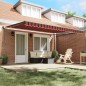 vidaXL Tenda da Sole Retrattile Automatizzata Arancione e Marrone 450x300 cm vidaXL Tenda da Sole Retrattile Automatizzata Arancione e Marrone 450x300 cm