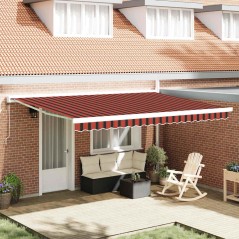 vidaXL Tenda da sole automatica retraibile vitaXL Arancione e Marrone 450 x 300 cm