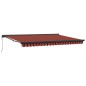 vidaXL Tenda da sole automatica e retrattile , Arancione e Marrone, 450 x 300 cm vidaXL Tenda da sole automatica e retrattile , Arancione e Marrone, 450 x 300 cm