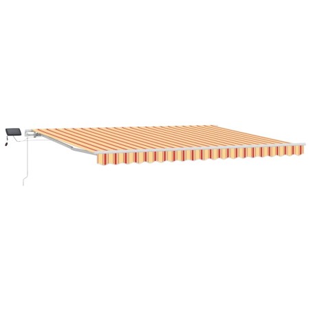 vidaXL Tenda retrattile with Giallo e arancione 450 × 300 cm